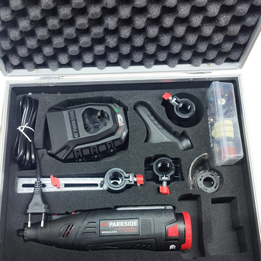 Conjunto esmerilhadeira fina sem fio PARKSIDE PERFORMANCE 12 V »PPFBSA 12 A1«, com bateria e carregador B-ware