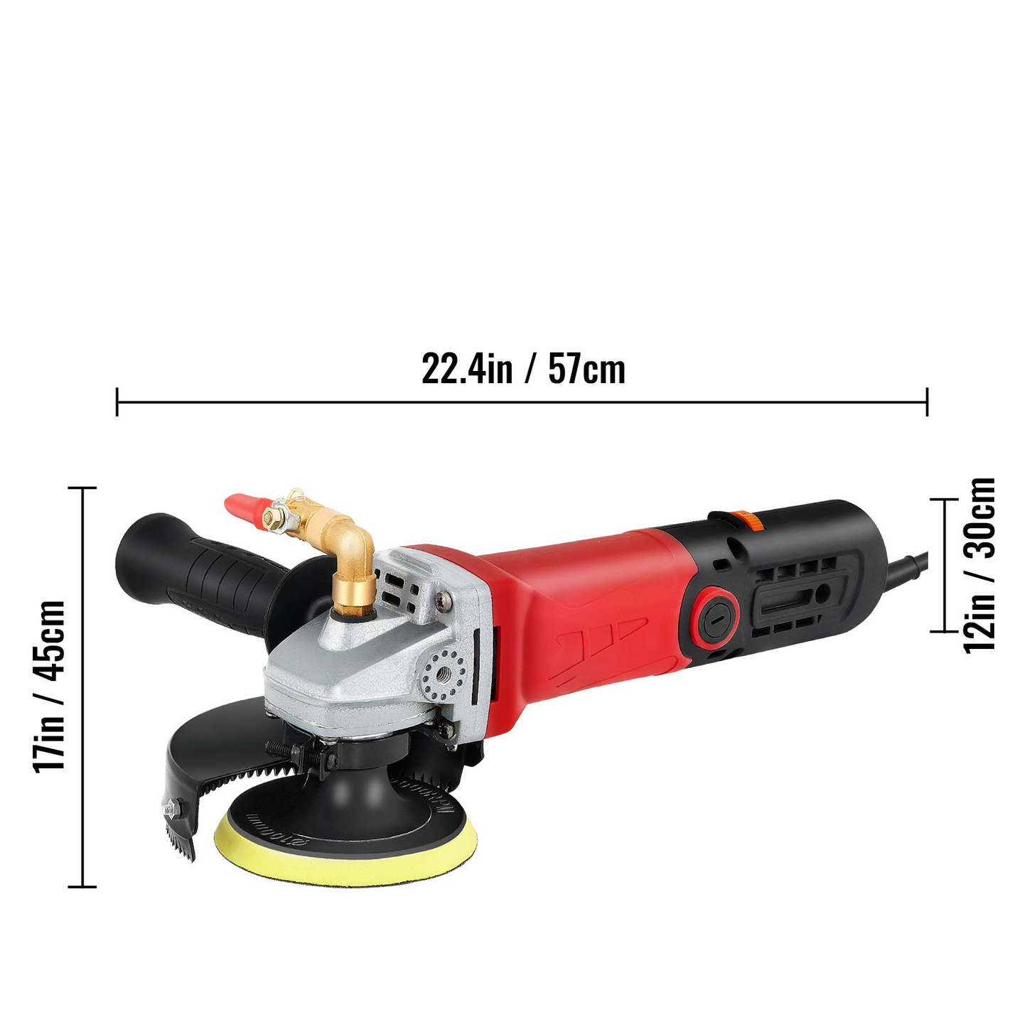 Rebarbadora úmida velocidade variável 860 W / 220 V de 4 polegadas