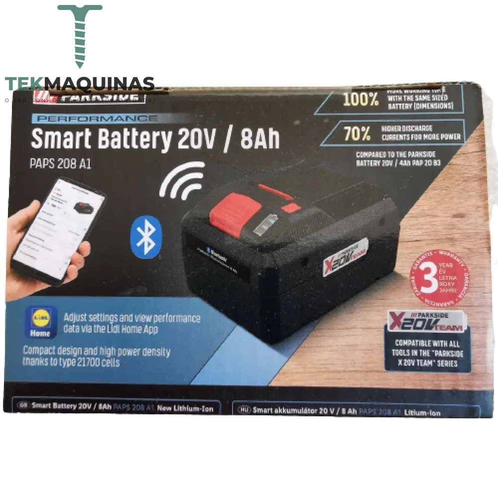 Bateria inteligente 20V Parkside 8AH!! »PAPS 208 A1« 8 Ah