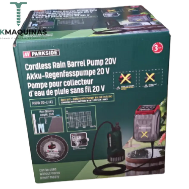 Bomba De Chuva Sem Fio Parkside 20V »Prpa 20-Li A1« Bateria E Carregador B-Ware