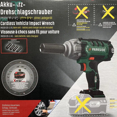 Chave De Impacto 400Nm 20V Sem Bateria Parkside B-Ware