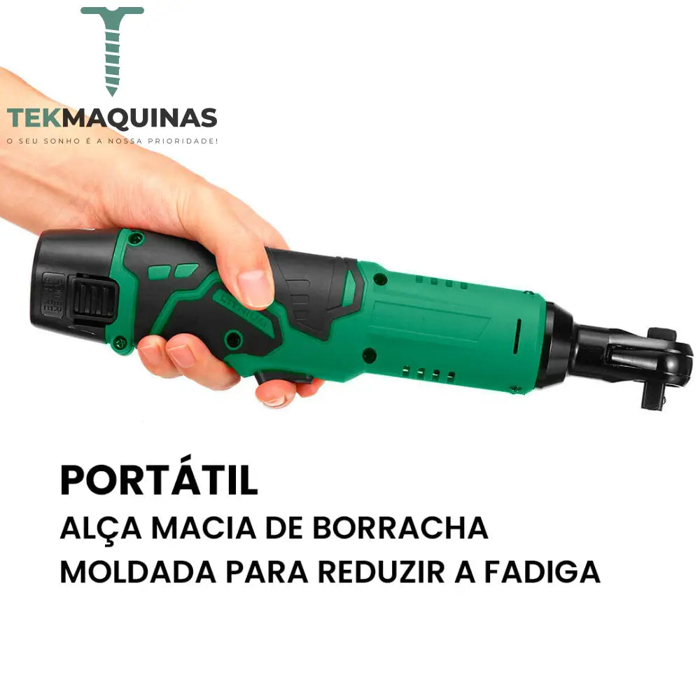 Chave De Roquete Elétrica 12V + 2 Baterias