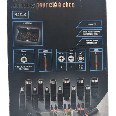 Chaves Sextavadas De Caixa Parkside Performance Pss 21 A1 1/4 Polegada Peças B-Ware