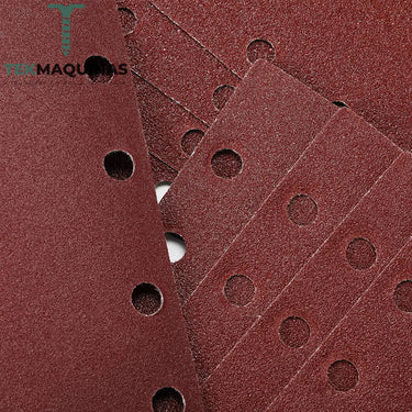 Conjunto De Lixas Quadradas Velcro Para Diversas Maquinas Lixar 40 Peças