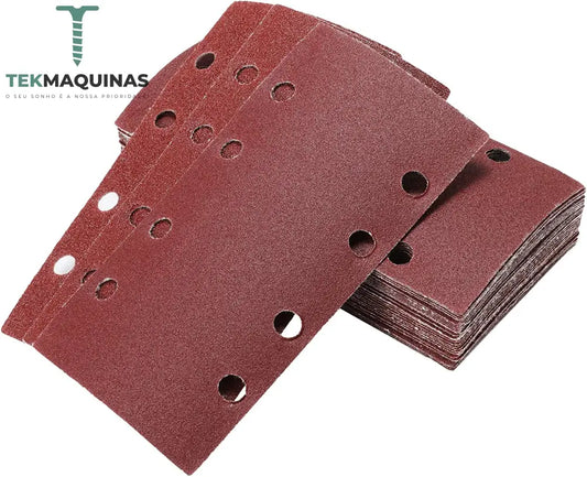 Conjunto De Lixas Quadradas Velcro Para Diversas Maquinas Lixar 40 Peças