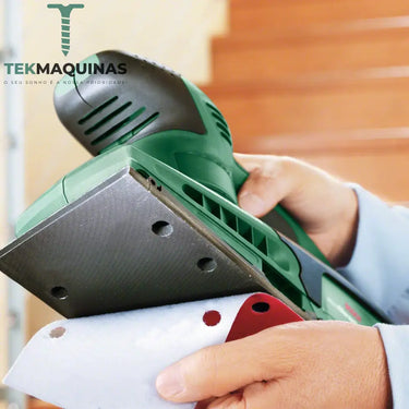 Conjunto De Lixas Quadradas Velcro Para Diversas Maquinas Lixar 40 Peças