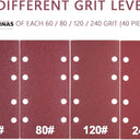 Conjunto De Lixas Quadradas Velcro Para Diversas Maquinas Lixar 40 Peças