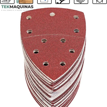 Conjunto De Lixas Velcro Para Diversas Maquinas Lixar 60Peças