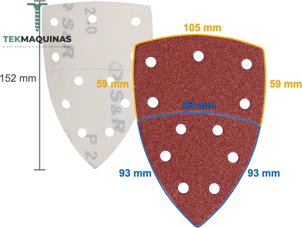 Conjunto De Lixas Velcro Para Diversas Maquinas Lixar 60Peças