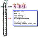 Corrente De Substituição Corrente Serra 4/6/8/12/16/18 Polegadas Para Motosserras E Sem Fio 6