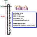 Corrente De Substituição Corrente Serra 4/6/8/12/16/18 Polegadas Para Motosserras E Sem Fio