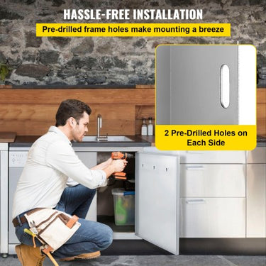 porta para churrasco para banheiro, porta de lareira de aço inoxidável, 77x53 cm, grelha a gás, armário de armazenamento para fumantes