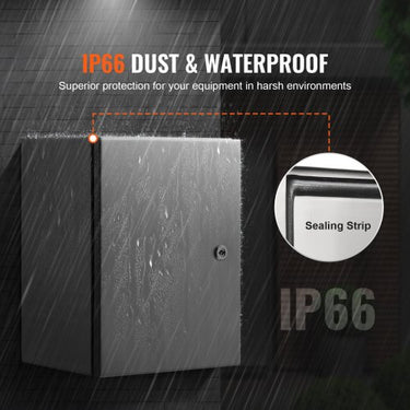Gabinete Elétrico em Aço Inoxidável  16x12x10 Polegadas, IP66
