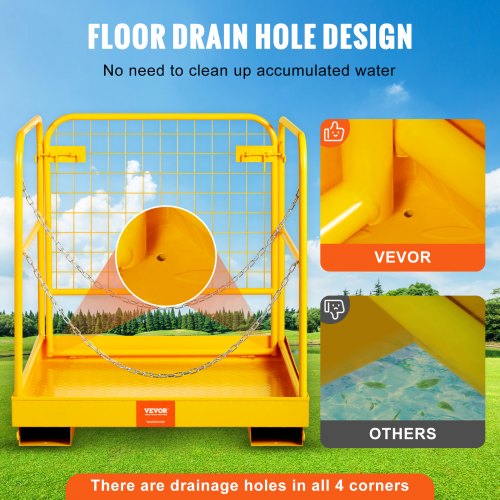 Cesto de trabalho para empilhadeira , plataforma de trabalho, cesta de segurança, 544.3kg