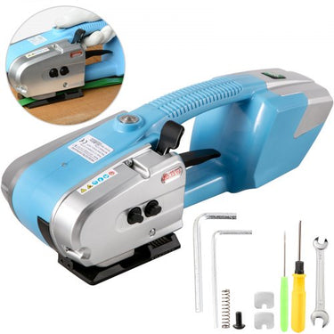 Máquina de Cintar Manual  JD16, Portátil, Cor Azul