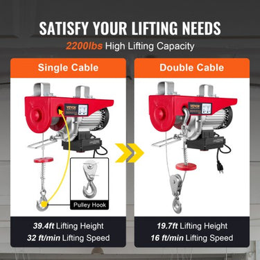 Guincho Elétrico , 500-1000kg, 12m, Controle Remoto