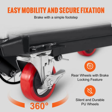 Mesa Elevatória Manual , 500lbs, Preto, 28.5 Polegadas
