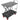 Mesa Elevatória Manual , 500lbs, Preto, 28.5 Polegadas