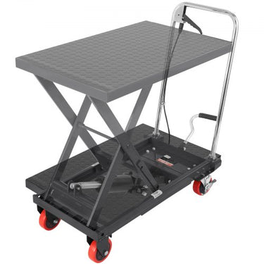 Mesa Elevatória Manual , 500lbs, Preto, 28.5 Polegadas