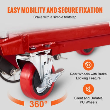 Mesa Elevatória Manual , 500lbs, Vermelho, 28.5 Polegadas