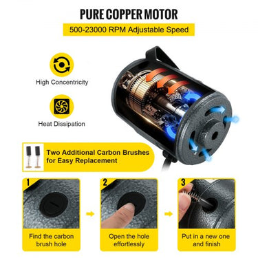 Ferramenta rotativa elétrica suspensão de eixo flexível 380 W dispositivo de moagem rápida eixo flexível