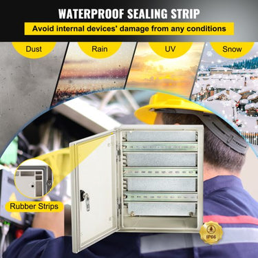 Gabinete de Fiberglass  para Montagem em Parede 11.8x9.8x5.5 Polegadas