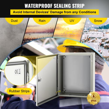 Caixa Elétrica de Aço  20x16x6 Polegadas, Proteção IP65