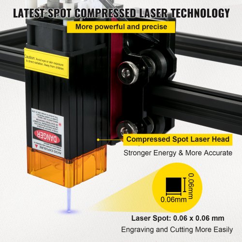 Máquina de gravação a laser Área de trabalho Máquina de gravação de 310 x 300 mm, gravador a laser de 0,02 mm, fresagem de gravação de 450 nm