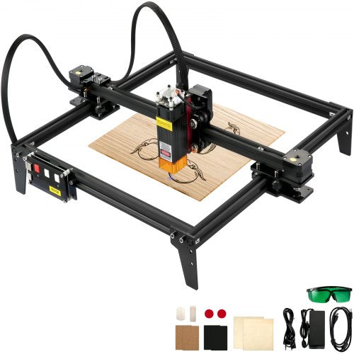 Máquina de gravação a laser Área de trabalho Máquina de gravação de 310 x 300 mm, gravador a laser de 0,02 mm, fresagem de gravação de 450 nm