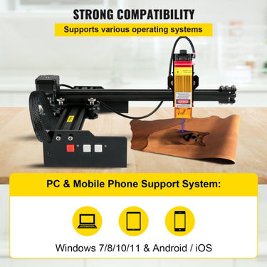 Máquina de gravação a laser Área de trabalho Máquina de gravação de 270 x 440 mm, gravador a laser de 0,02 mm, fresagem de gravação de 450 nm
