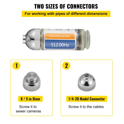 Sonda Rígida , 512Hz, Conectores 8.5" & 1/4-20