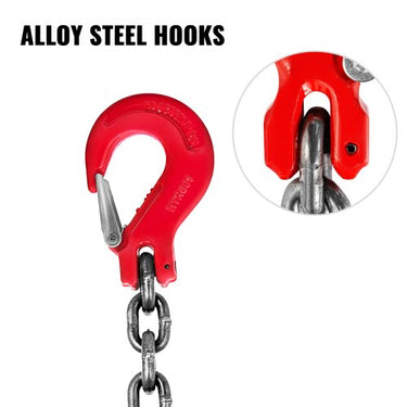 Eslinga de Corrente , 5/16" x 6', Duplo Gancheira, Classe 80