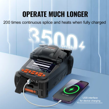 Spleissgerät  com 6 Motores e Alinhamento de Núcleo para Fibra Óptica