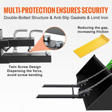 Garfo para paletes 1490 x 100 x 230 mm suporte de garfo 1814 kg capacidade de carga dentes do garfo 149 cm comprimento total com lâmina de garfo de 10