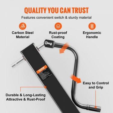 Macaco para reboque , macaco para reboque soldado, 12.000 libras, altura ajustável