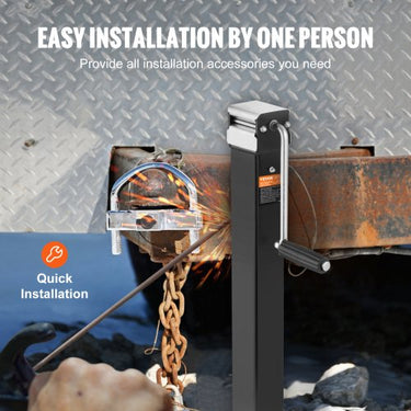 Macaco para reboque , macaco para reboque soldado, peso de 8.000 lb, altura ajustável