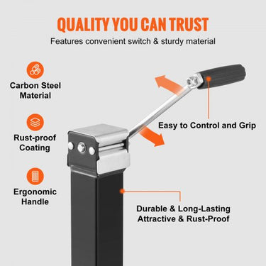 Macaco para reboque , macaco para reboque soldado, peso de 8.000 lb, altura ajustável