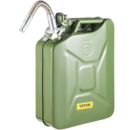 Vasilha de óleo Vasilha de combustível de 5,3 gal/20L com bico flexível para carros, verde