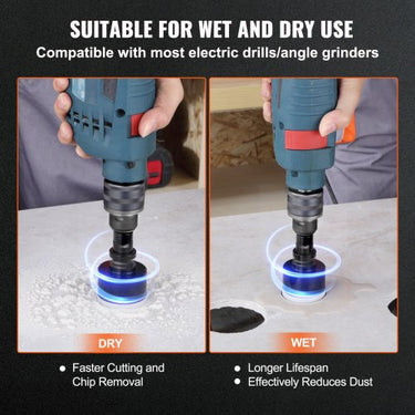 Conjunto Completo de Brocas de Diamante  11 Peças para Perfurações Versáteis