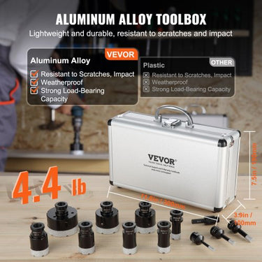 Conjunto Completo de Brocas de Diamante  11 Peças para Perfurações Versáteis