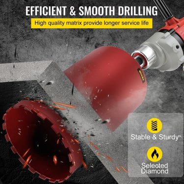 Broca de Núcleo de Diamante  com 10 Polegadas para Uso em Concreto