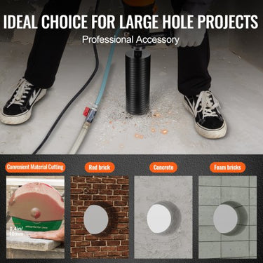 Broca de Núcleo Diamantada  101.6 mm para Uso em Ziegel e Beton