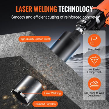 Broca de Núcleo de Diamante  108 mm para Perfuração em Beton e Ziegel