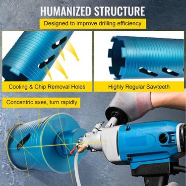 Broca de Núcleo de 4 Polegadas  com Guia para Uso Profissional