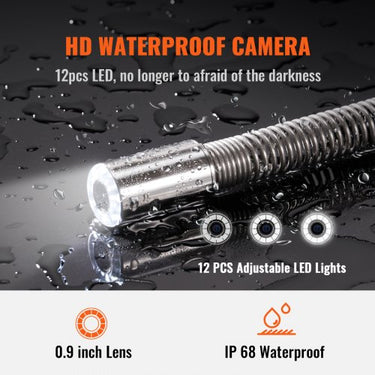 Câmera de Inspeção  com 9" Tela 720p e 120m de Cabo