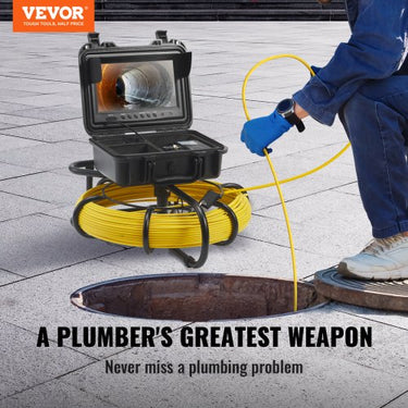 Câmera de Inspeção , 70m, 9" Tela, Longa Duração