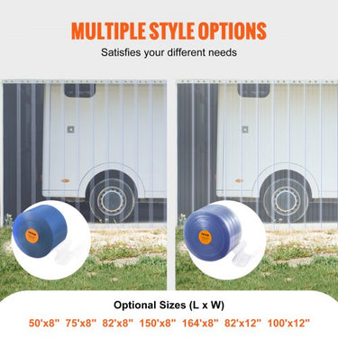 Cortina PVC Transparente , 30.5x3048cm, Inclui Ferramentas