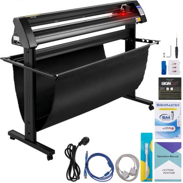 Plotter de corte de vinil 1350 mm, cortador de filme espessura máxima de corte 3 mm, força de corte do cortador de filme 500 g, máquina plotter softwa