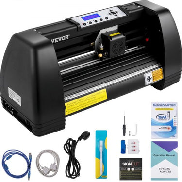 Plotter de corte de vinil Cortador de filme de 375 mm Força de corte máxima de 500 g, precisão de corte da máquina plotter ± 0,01 mm