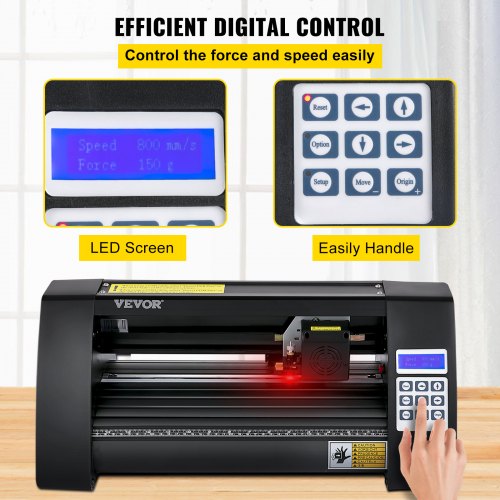 Plotter de corte de vinil 375 mm, cortador de filme Largura máxima de corte 285 mm, máquina plotadora Software Signmaster